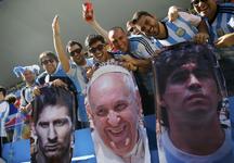 Torcidas de Argentina e Suíça em jogo das oitavas de final no Itaquerão