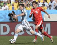 Fotos do jogo entre Argentina e Suíça