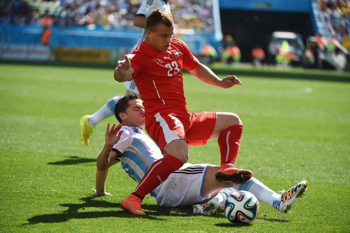 Fotos do jogo entre Argentina e Sua