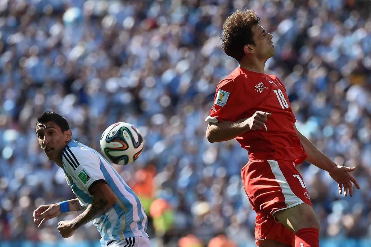 Fotos do jogo entre Argentina e Sua