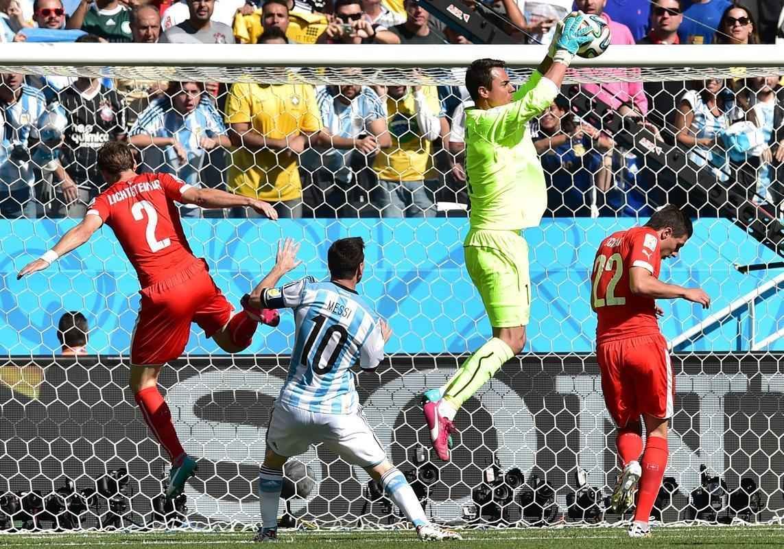 Fotos do jogo entre Argentina e Sua