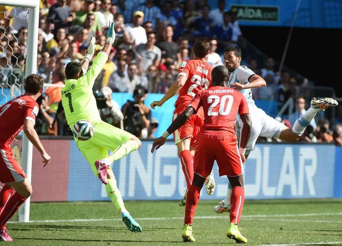 Fotos do jogo entre Argentina e Sua