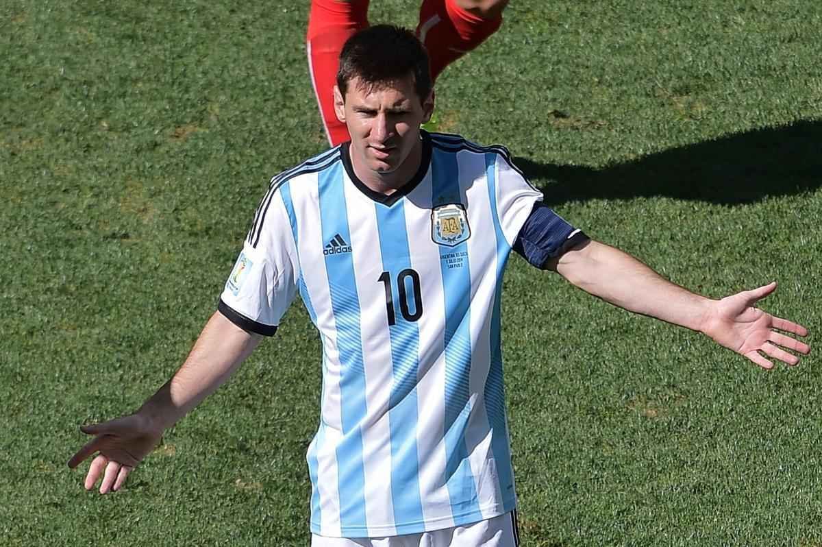 Fotos do jogo entre Argentina e Sua
