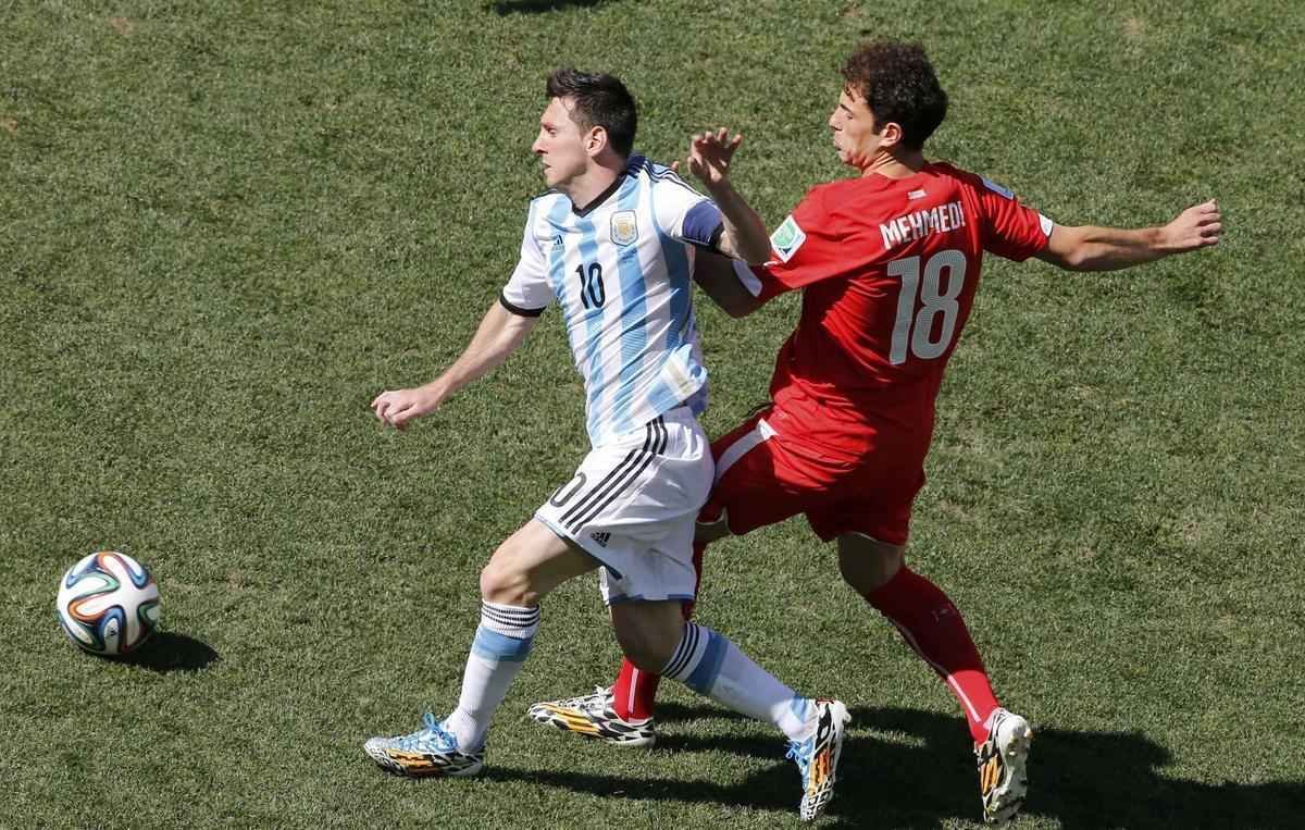 Fotos do jogo entre Argentina e Sua