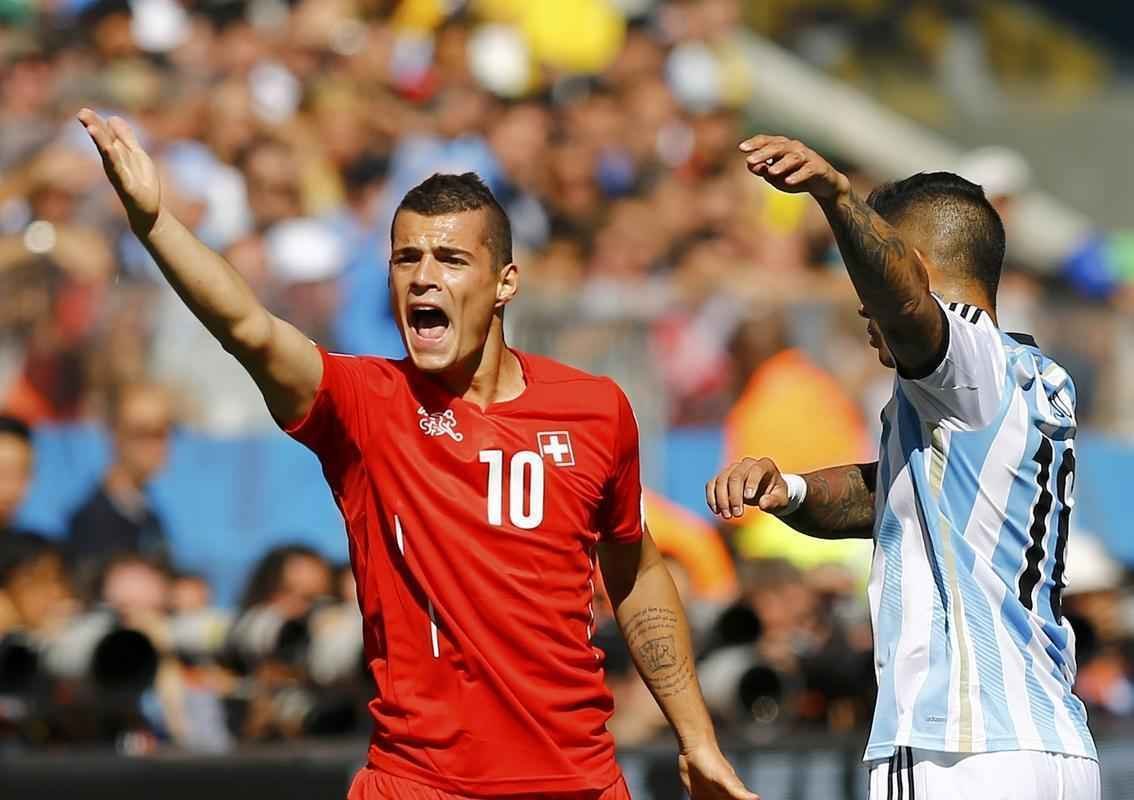 Fotos do jogo entre Argentina e Sua