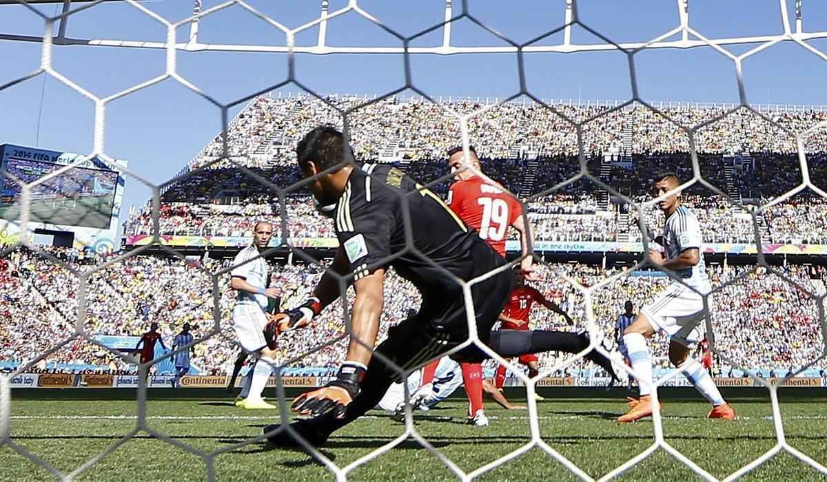Fotos do jogo entre Argentina e Sua