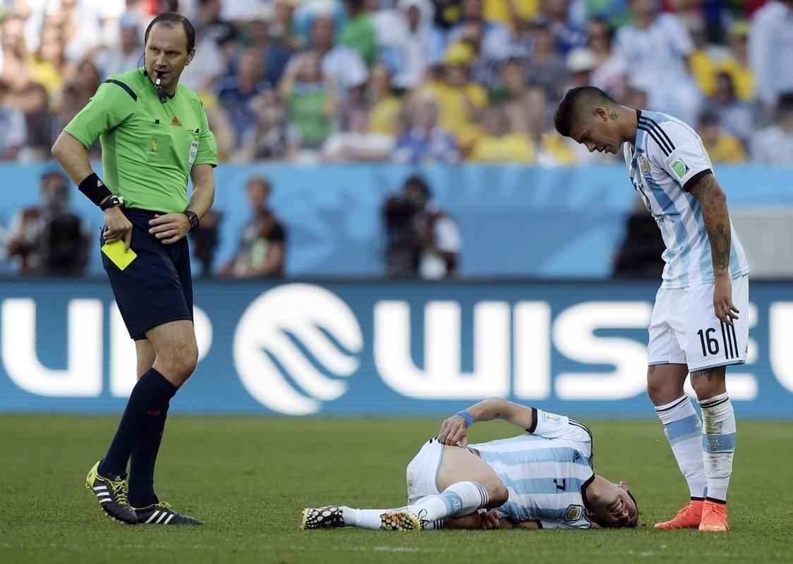 Fotos do jogo entre Argentina e Sua