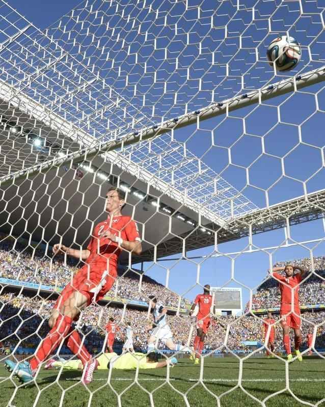 Fotos do jogo entre Argentina e Sua