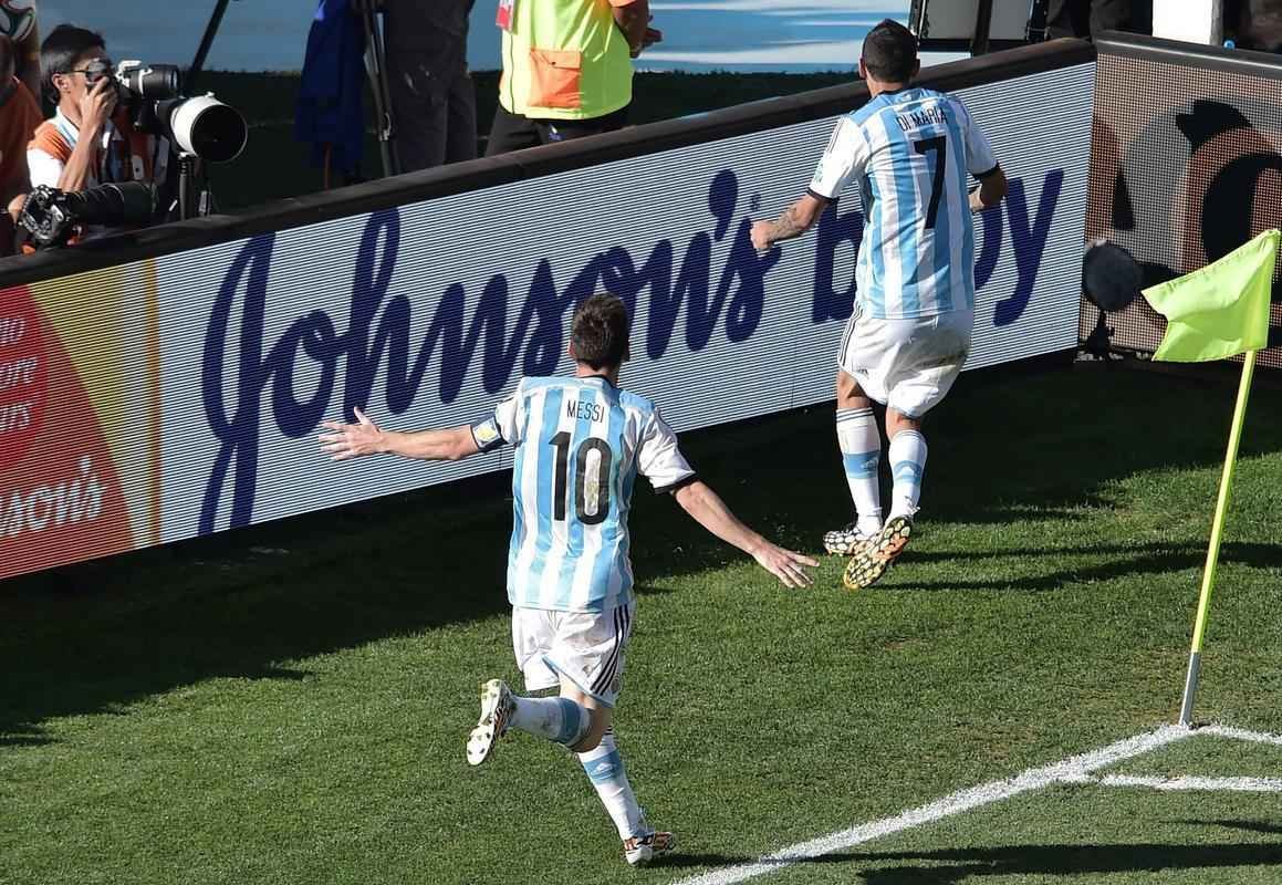 Fotos do jogo entre Argentina e Sua