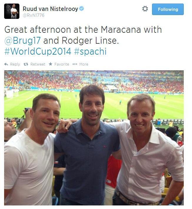 Ruud van Nistelrooy est no Brasil para a ESPN