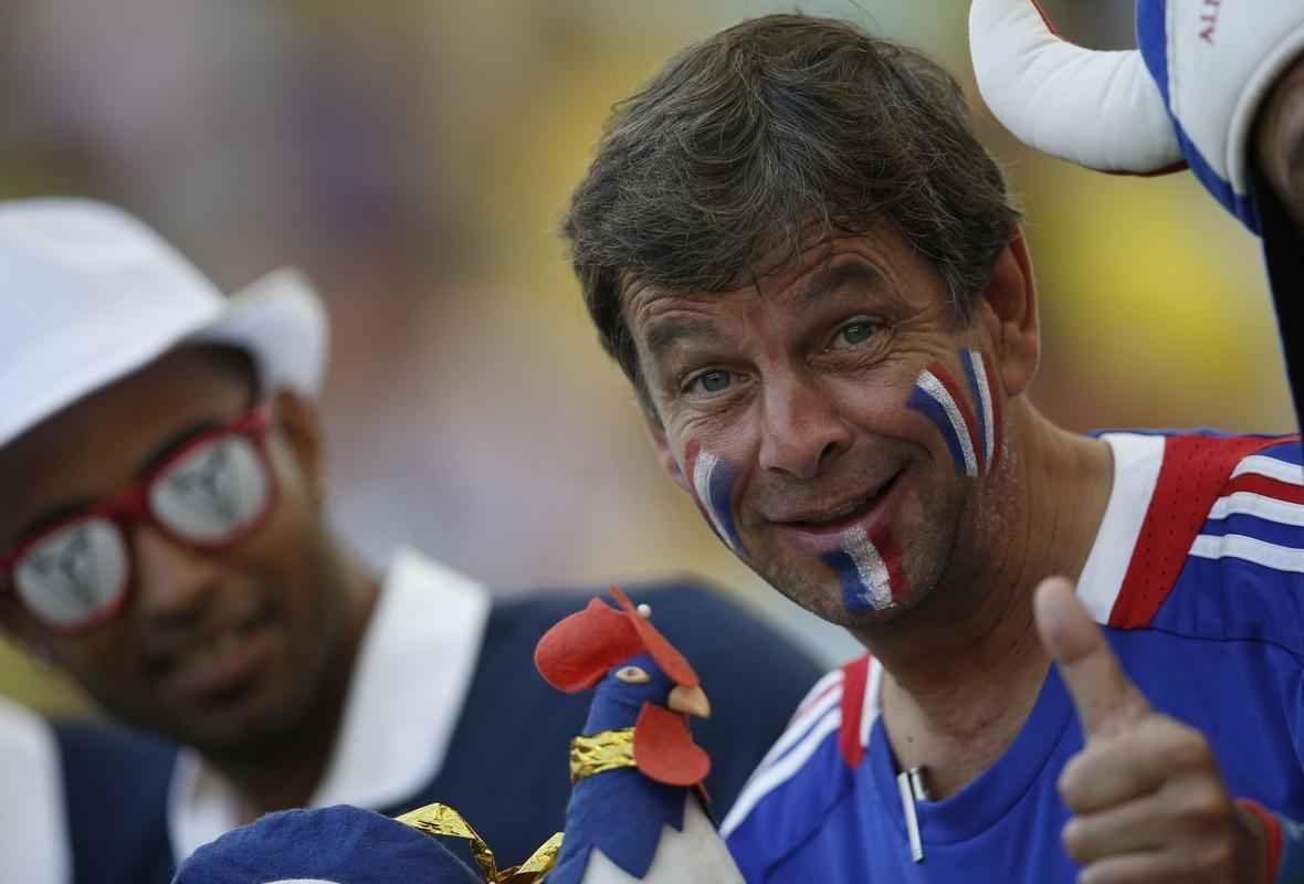 Torcedores de Frana e Alemanha acompanham quartas de final da Copa do Mundo, no Maracan