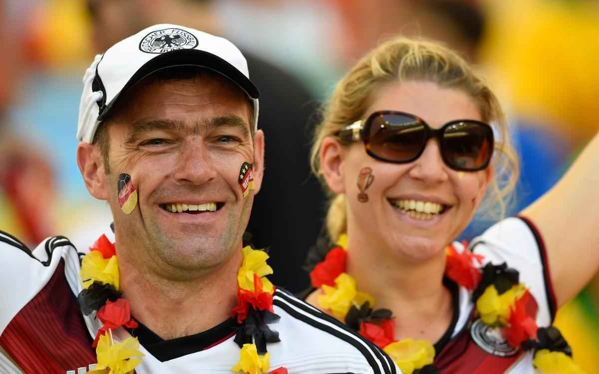 Torcedores de Frana e Alemanha acompanham quartas de final da Copa do Mundo, no Maracan