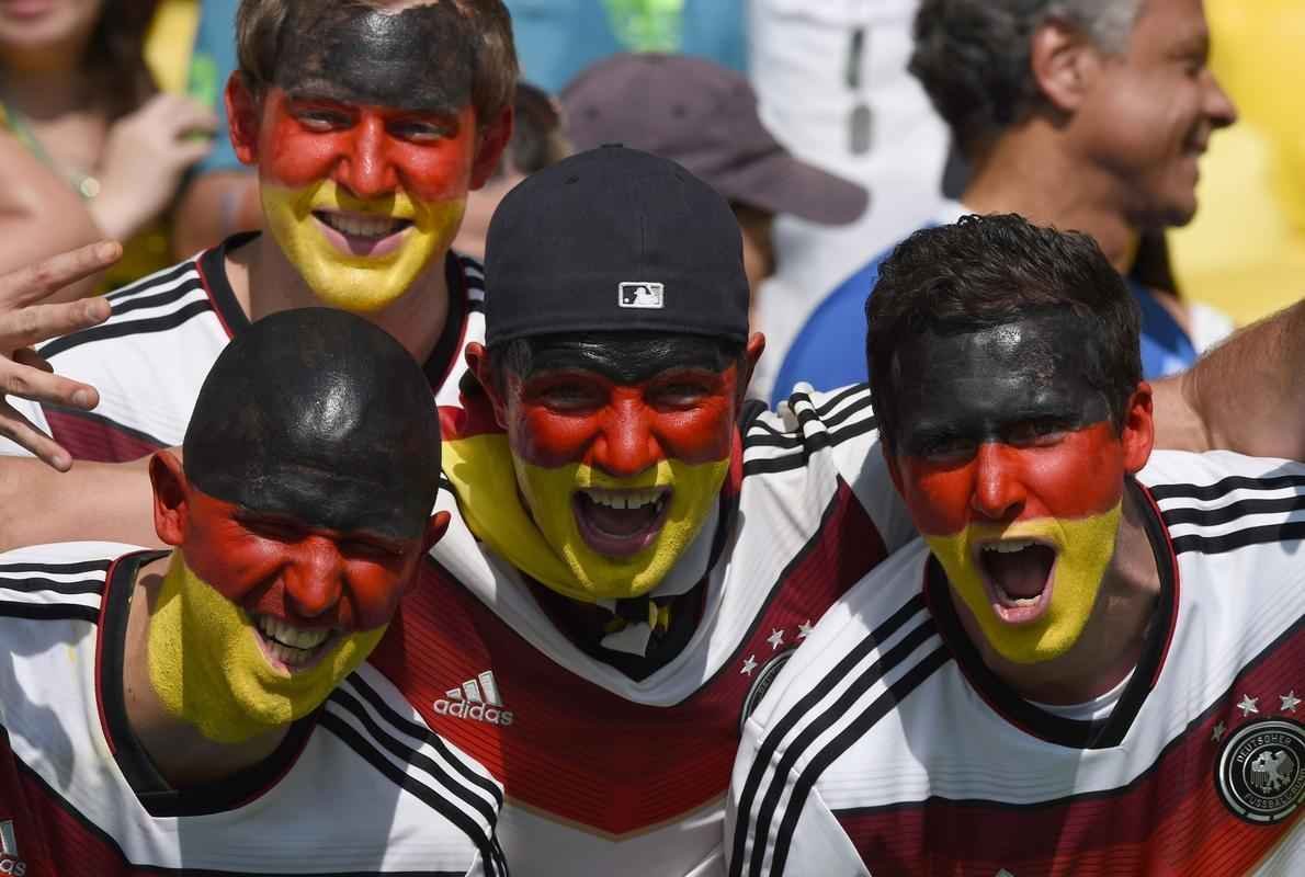 Torcedores de Frana e Alemanha acompanham quartas de final da Copa do Mundo, no Maracan