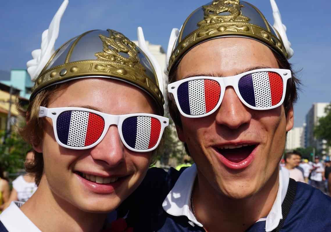 Torcedores de Frana e Alemanha acompanham quartas de final da Copa do Mundo, no Maracan
