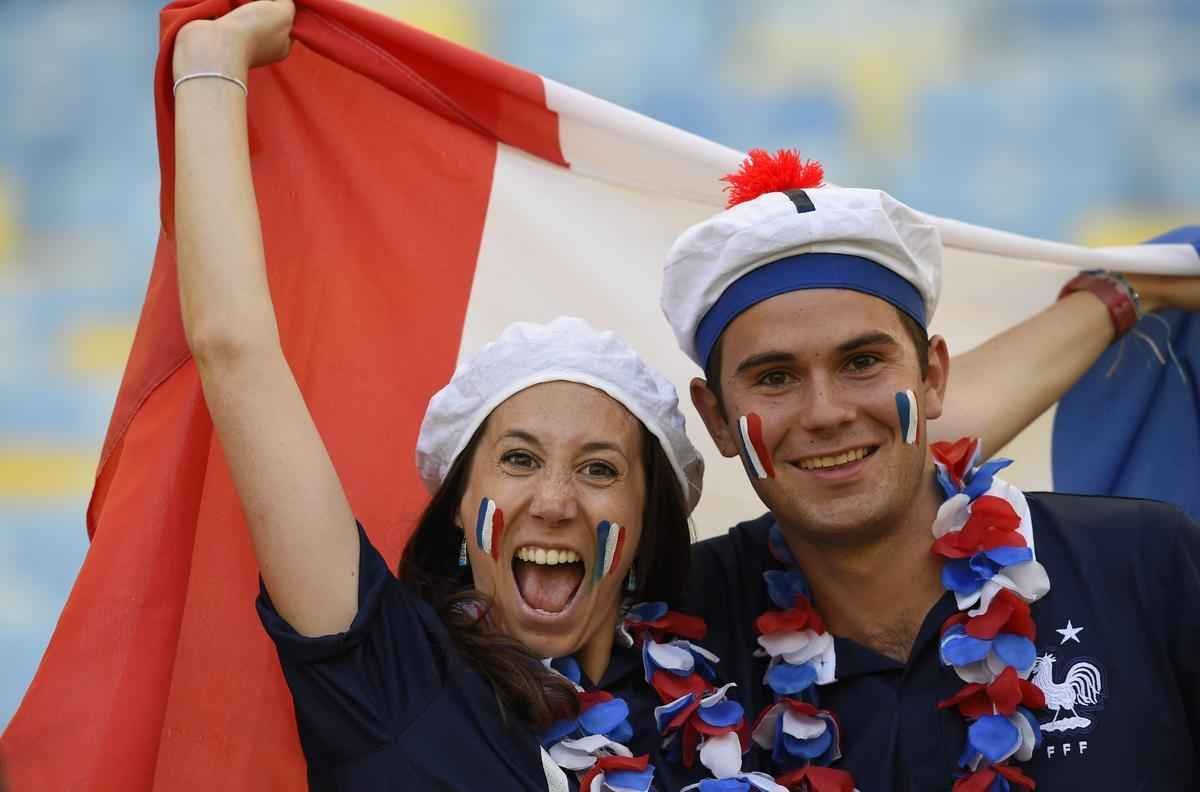 Torcedores de Frana e Alemanha acompanham quartas de final da Copa do Mundo, no Maracan