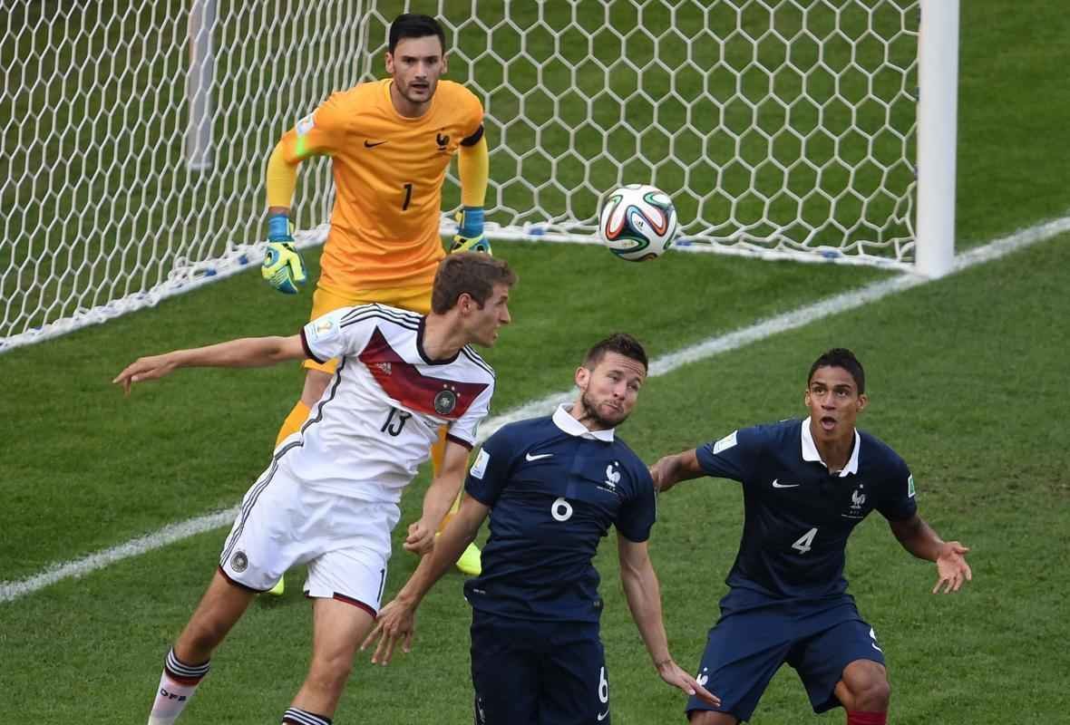Imagens do duelo entre Frana e Alemanha no Maracan, Rio de Janeiro, pelas quartas de final da Copa do Mundo