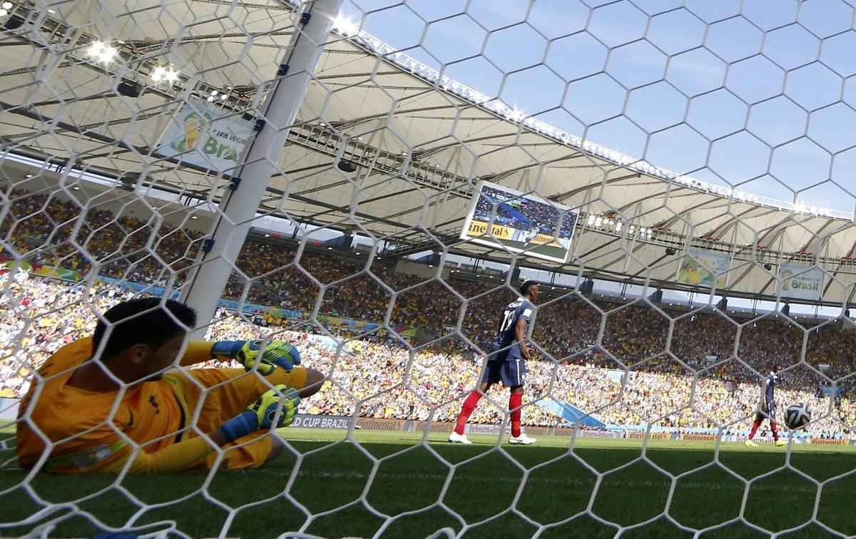 Imagens do duelo entre Frana e Alemanha no Maracan, Rio de Janeiro, pelas quartas de final da Copa do Mundo