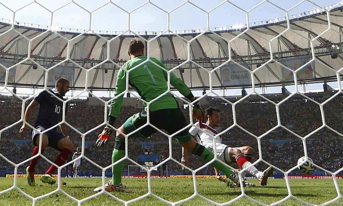 Imagens do duelo entre Frana e Alemanha no Maracan, Rio de Janeiro, pelas quartas de final da Copa do Mundo