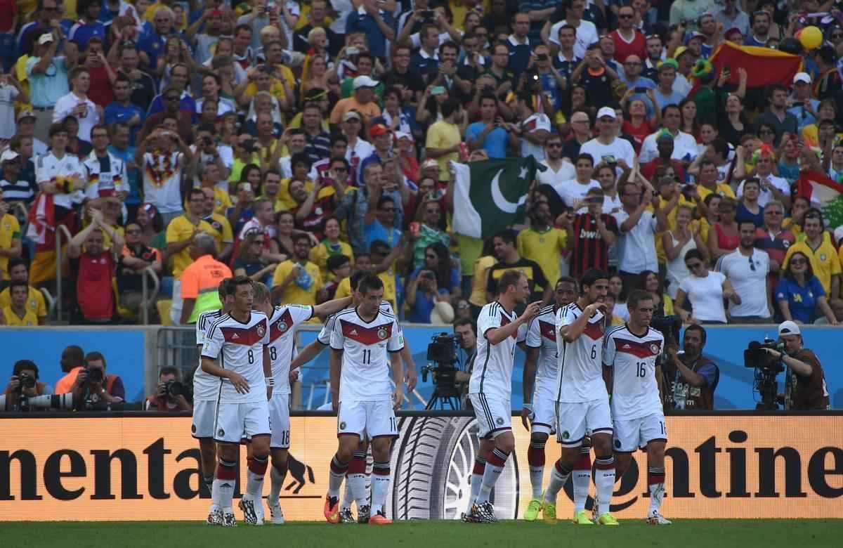 Imagens do duelo entre Frana e Alemanha no Maracan, Rio de Janeiro, pelas quartas de final da Copa do Mundo