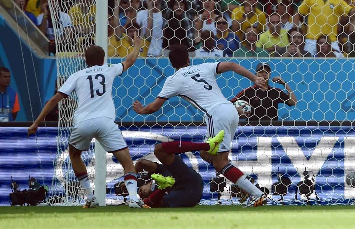 Imagens do duelo entre Frana e Alemanha no Maracan, Rio de Janeiro, pelas quartas de final da Copa do Mundo