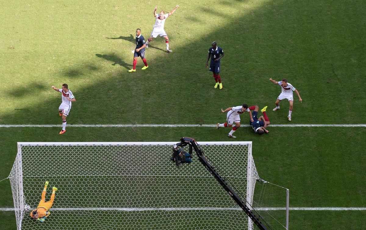 Imagens do duelo entre Frana e Alemanha no Maracan, Rio de Janeiro, pelas quartas de final da Copa do Mundo