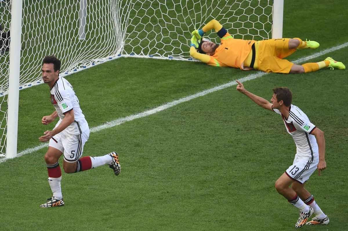 Imagens do duelo entre Frana e Alemanha no Maracan, Rio de Janeiro, pelas quartas de final da Copa do Mundo
