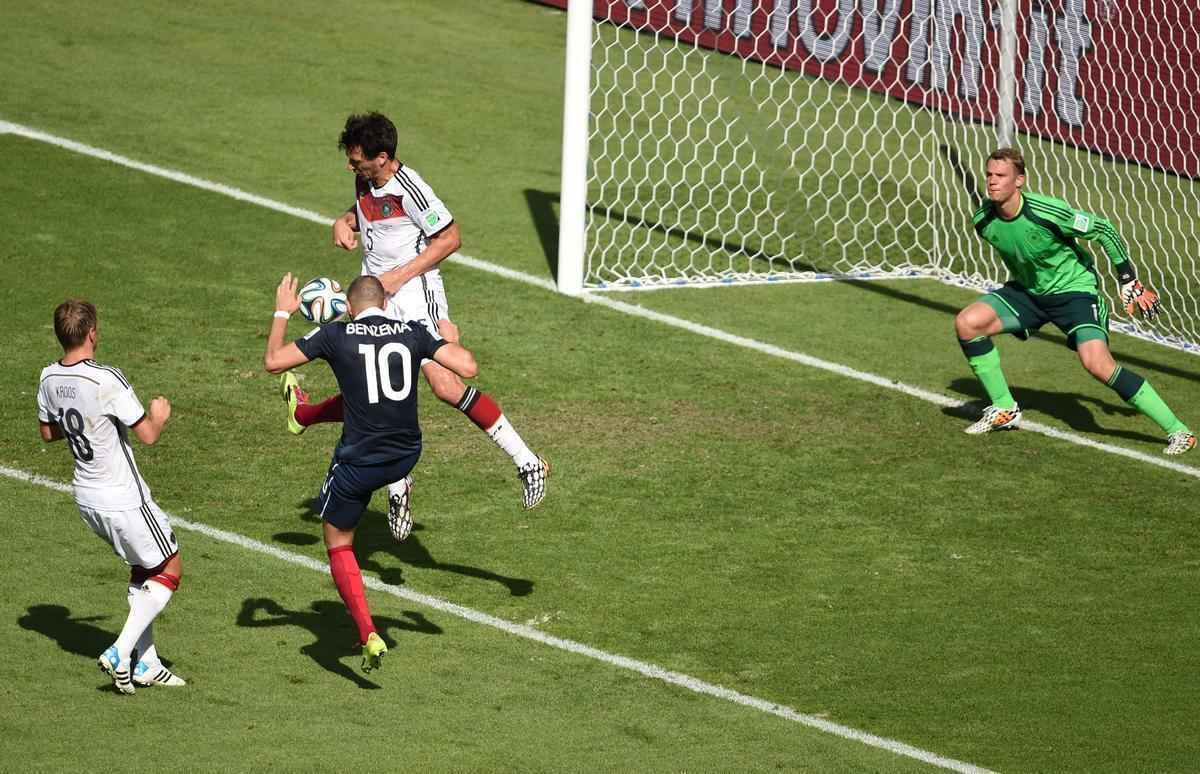 Imagens do duelo entre Frana e Alemanha no Maracan, Rio de Janeiro, pelas quartas de final da Copa do Mundo