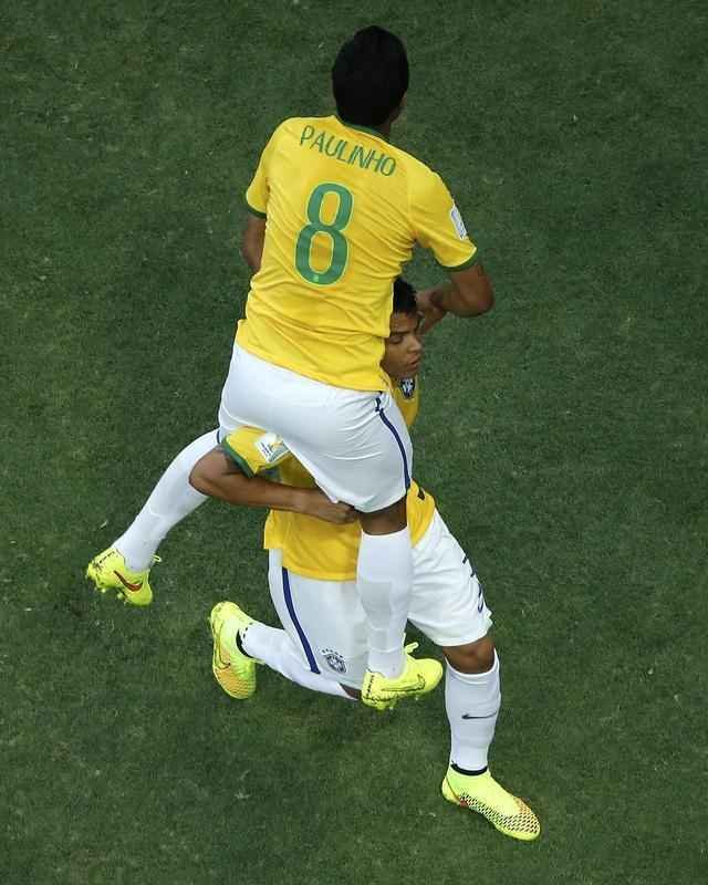 Imagens do jogo entre Brasil e Colmbia, pelas quartas de final da Copa