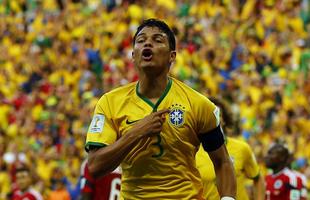Imagens do jogo entre Brasil e Colômbia, pelas quartas de final da Copa