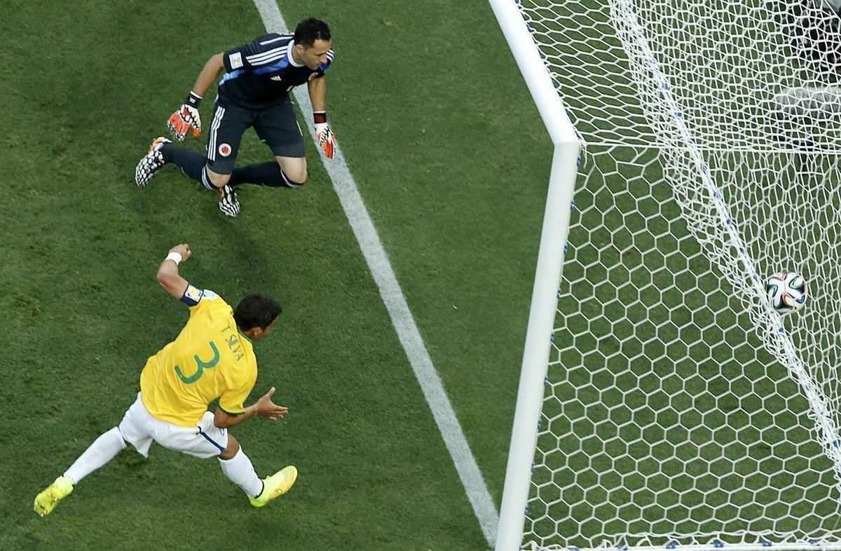 Imagens do jogo entre Brasil e Colmbia, pelas quartas de final da Copa