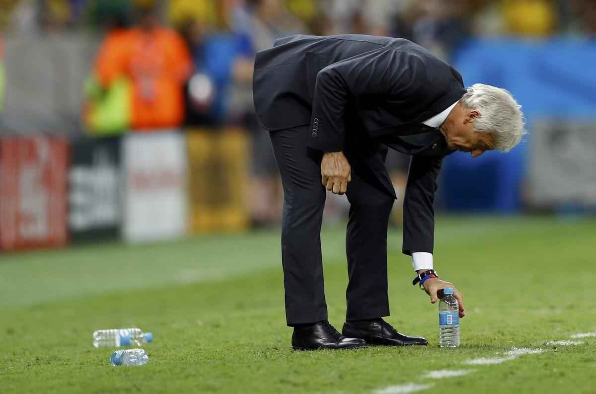 Imagens do jogo entre Brasil e Colmbia, pelas quartas de final