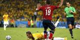 Imagens do jogo entre Brasil e Colmbia, pelas quartas de final