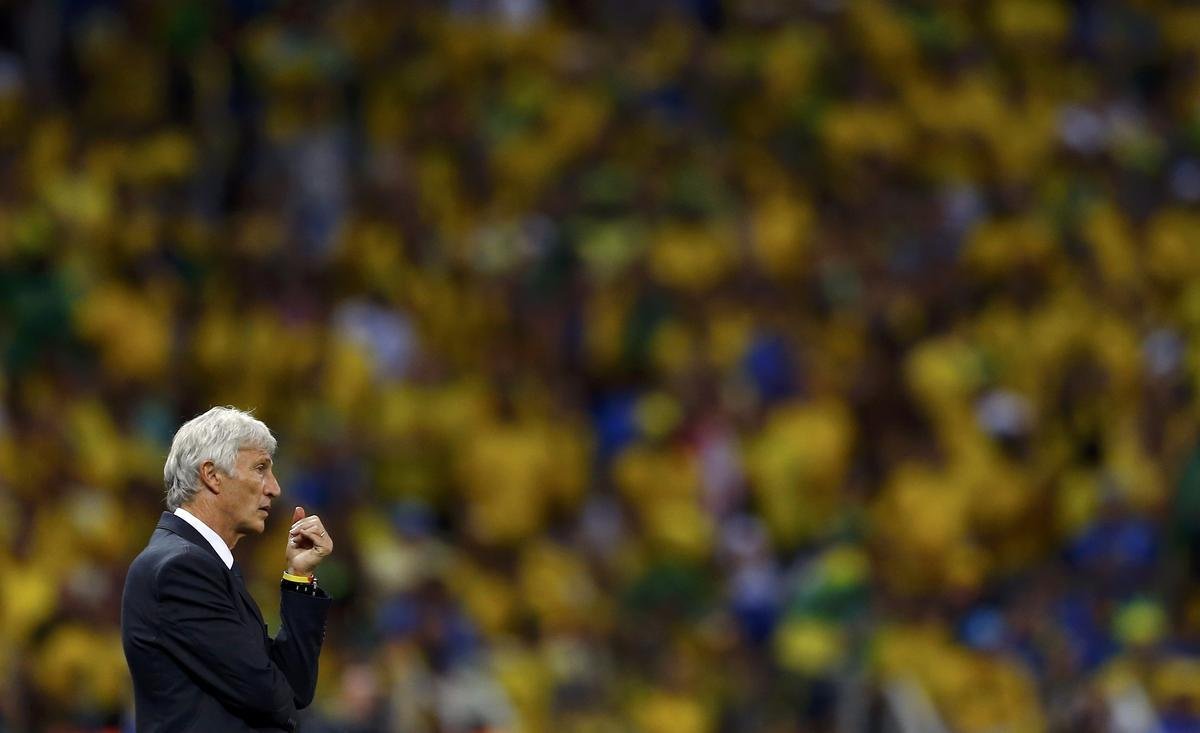 Imagens do jogo entre Brasil e Colmbia, pelas quartas de final