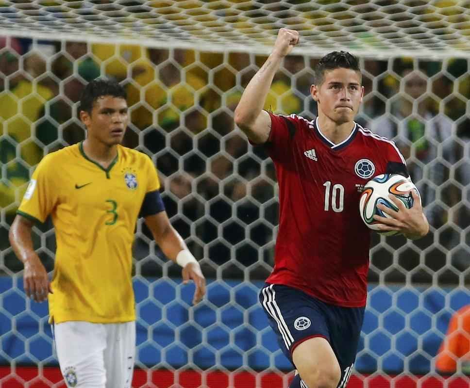 Imagens do jogo entre Brasil e Colmbia, pelas quartas de final da Copa