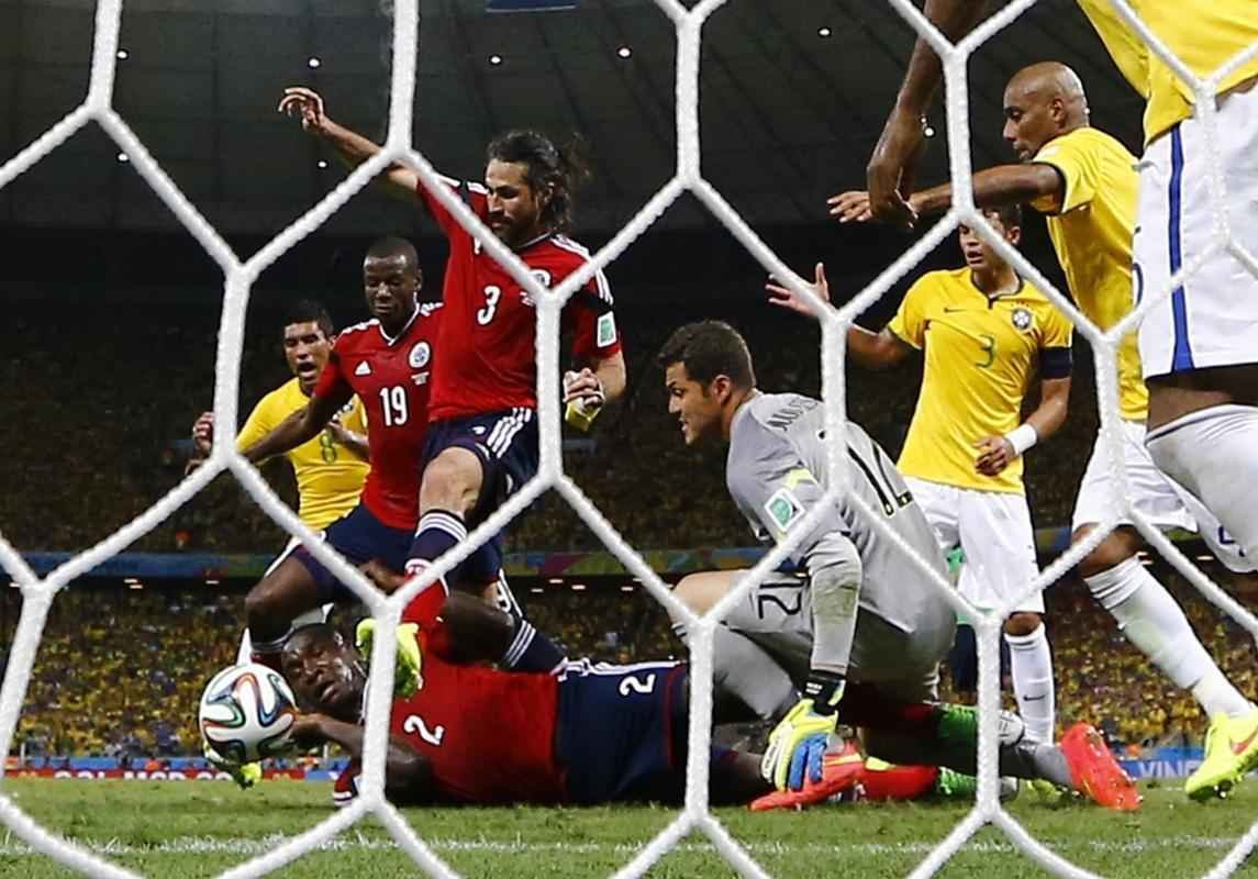 Imagens do jogo entre Brasil e Colmbia, pelas quartas de final da Copa
