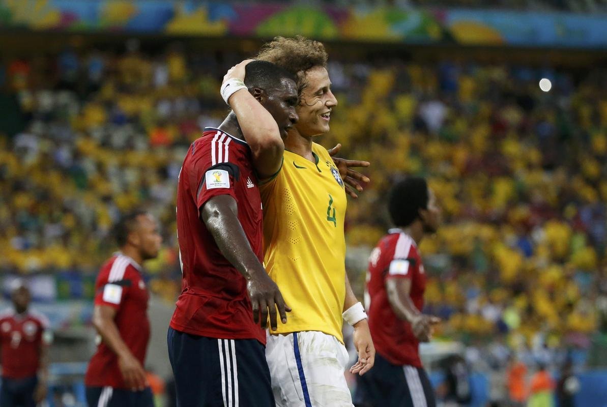 Imagens do jogo entre Brasil e Colmbia, pelas quartas de final da Copa