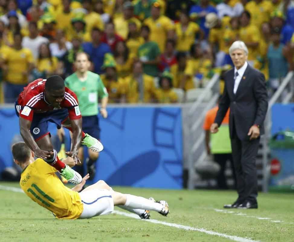 Imagens do jogo entre Brasil e Colmbia, pelas quartas de final da Copa