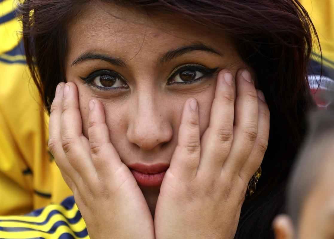 Os colombianos compareceram s ruas de Bogot para torcer pela equipe no confronto contra o Brasil, pelas quartas de final da Copa do Mundo. O resultado, porm, no foi o esperado: 2 a 1 a favor os anfitries. Apesar da eliminao, a Colmbia registrou sua melhor campanha na histria do Mundial.