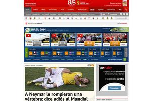 AS, da Espanha: 'Neymar disse adeus ao Mundial'