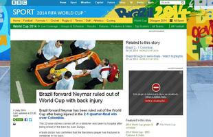 BBC informou que jogador deixou a Copa por leso