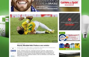 Corriere Dello Sport, da Itlia: 'Neymar, fim do Mundial!'