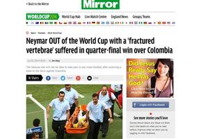 Mirror: 'Neymar fora da Copa do Mundo'
