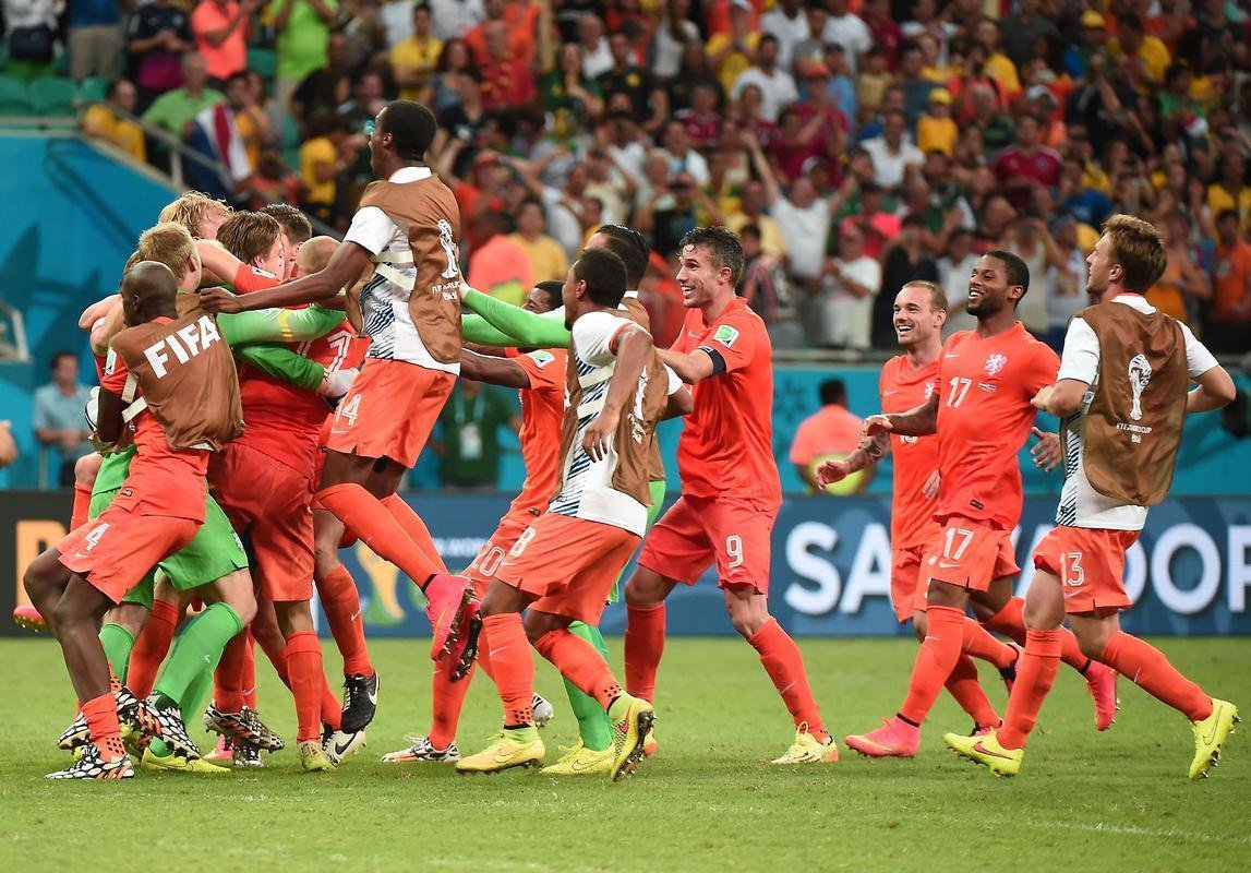 Depois de empate sem gols no tempo normal e na prorrogao, Holanda venceu por 4 a 3 nos pnaltis