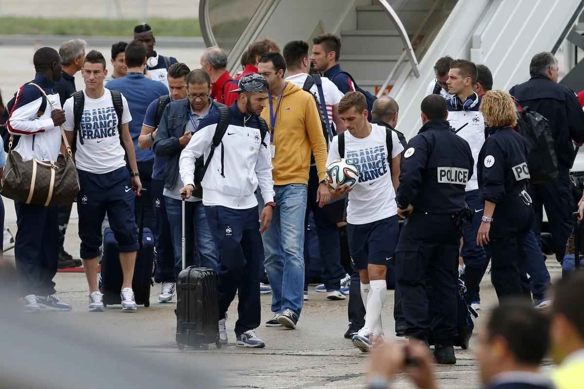 Desembarque da Seleo Francesa em Paris