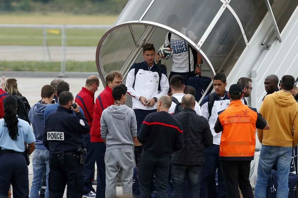 Desembarque da Seleo Francesa em Paris