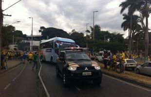 Seleo da Alemanha chega ao Mineiro, palco da disputa que vale vaga para a final da Copa 