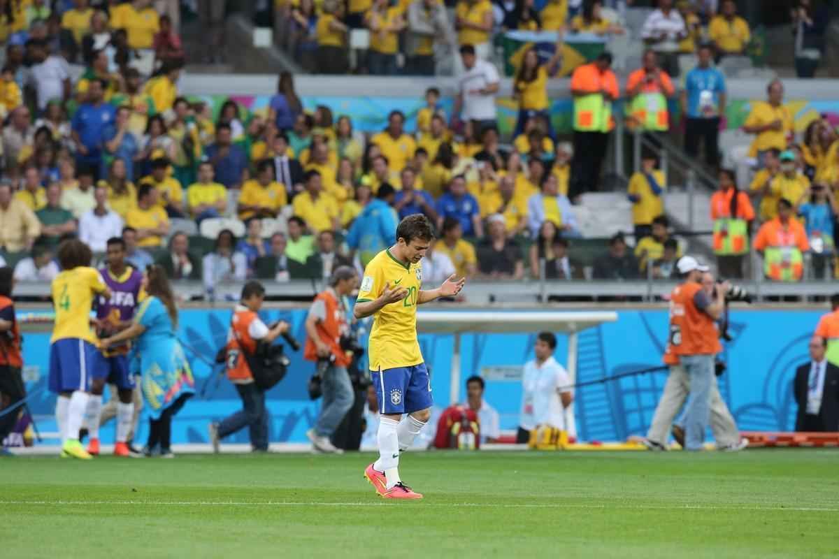 Fotos da partida entre Brasil e Alemanha no Mineiro