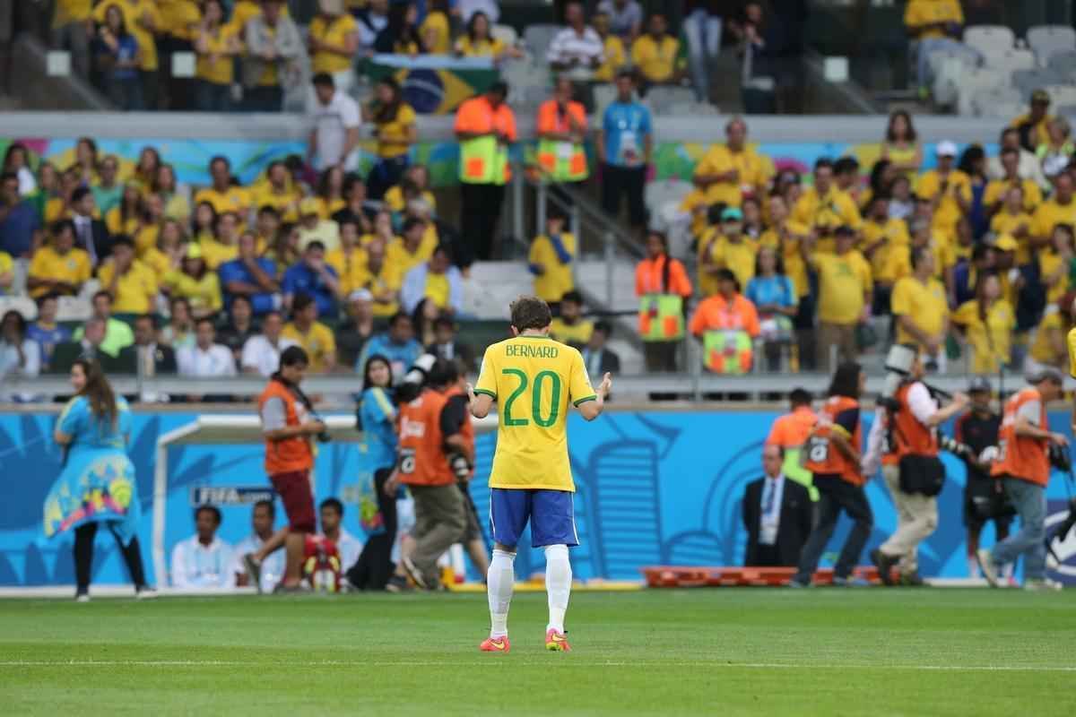 Fotos da partida entre Brasil e Alemanha no Mineiro