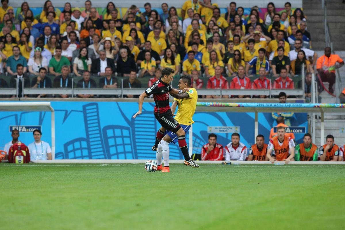 Fotos da partida entre Brasil e Alemanha no Mineiro