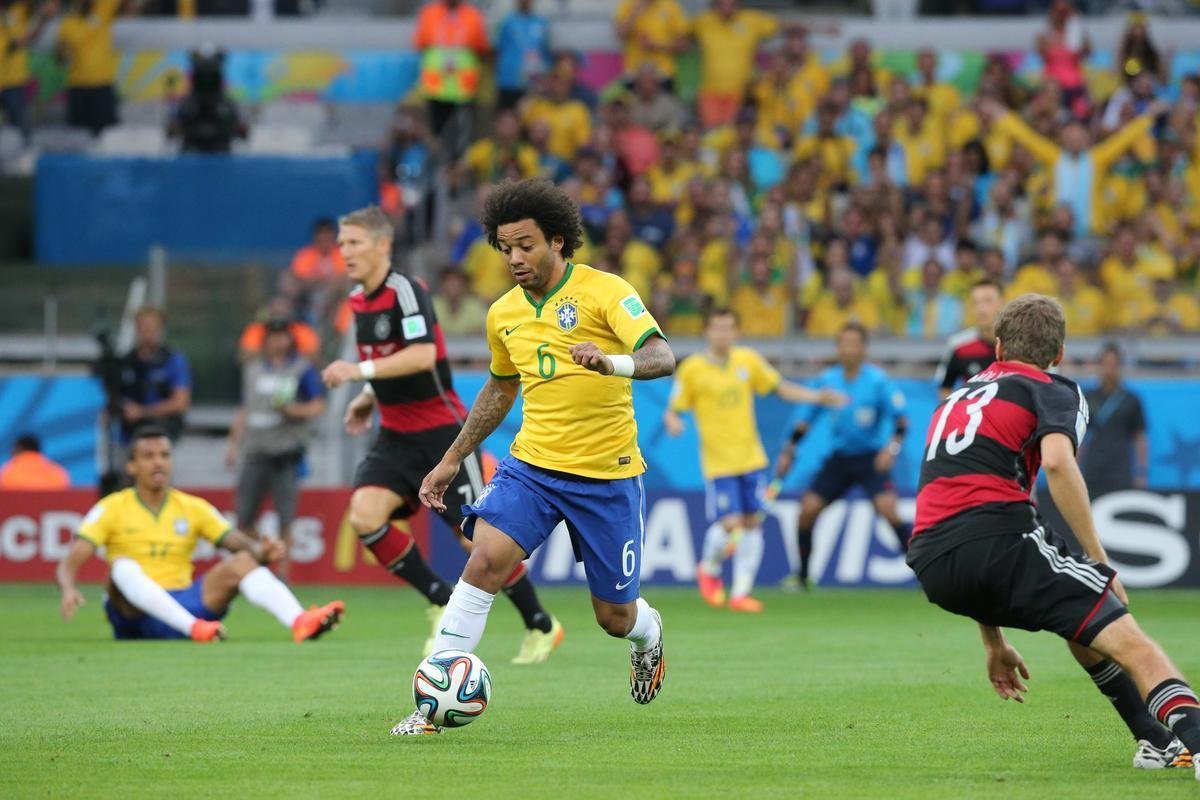 Fotos da partida entre Brasil e Alemanha no Mineiro